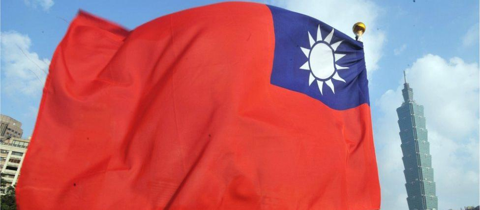 La bandera de Taiwán