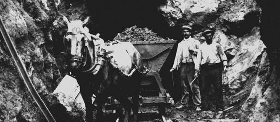 Mineros españoles a principios del siglo XX