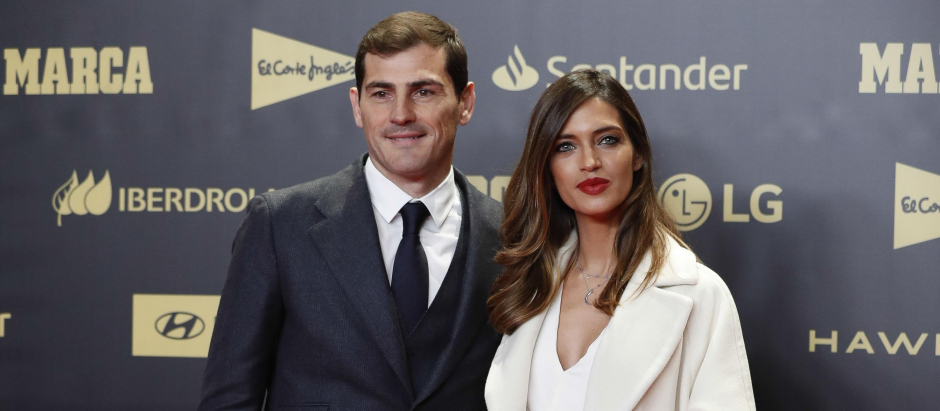 Soccerplayer Iker Casillas and Sara Carbonero during 80 anniversary of “ Marca “ newspaper in Madrid on Thursday , 13 December 2018