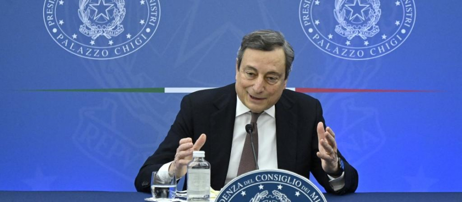 El presidente de Italia, Mario Draghi