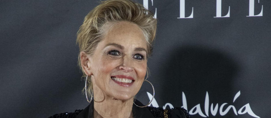 Actress Sharon Stone at photocall for Elle Style awards 2021 in Seville on Thursday, 28 October 2021.