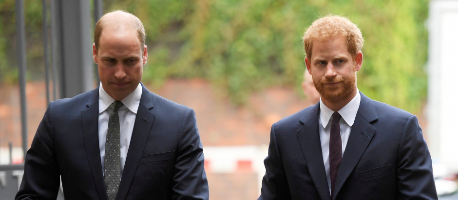 Prince William, The Duke of Cambridge and Prince Harry arrive to visit the Support4Grenfell Community Hub in London.