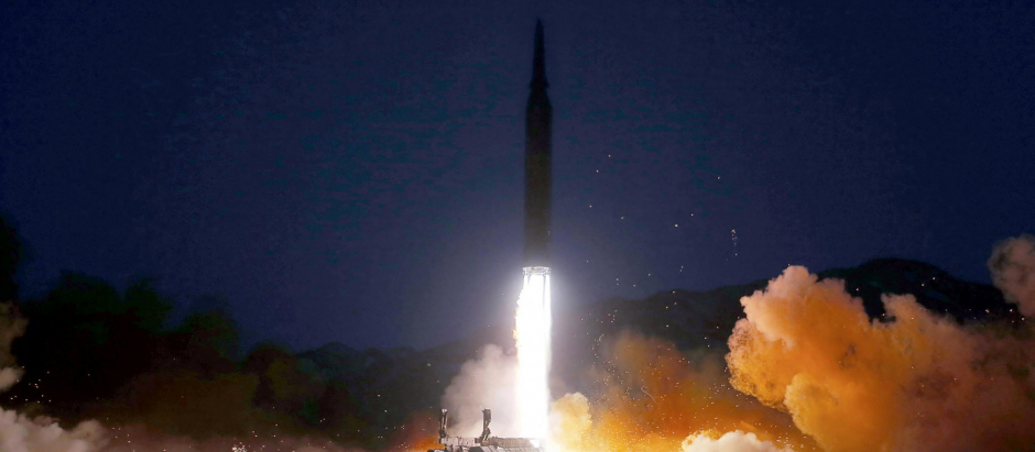 Lanzamiento de un misil de Corea del Norte, este enero