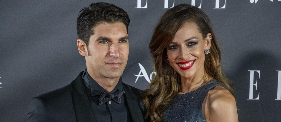 Bullfigther Cayetano Rivera Ordoñez and presenter and former miss Eva Gonzalez  at photocall for Elle Style awards 2021 in Seville on Thursday, 28 October 2021.