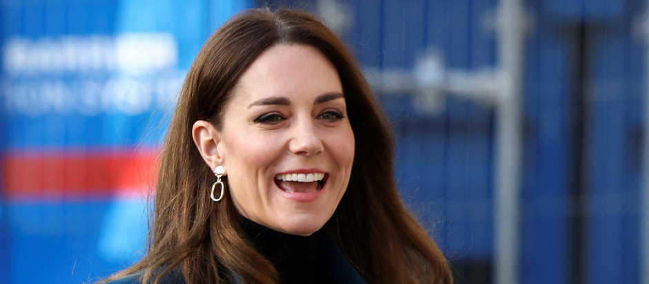 Britain's Kate Middleton, Duchess of Cambridge during a visit the Foundling Museumin London, Britain, January 19, 2022.  *** Local Caption *** .