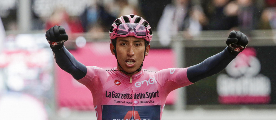 El ganador del Giro de Italia, Egan Bernal