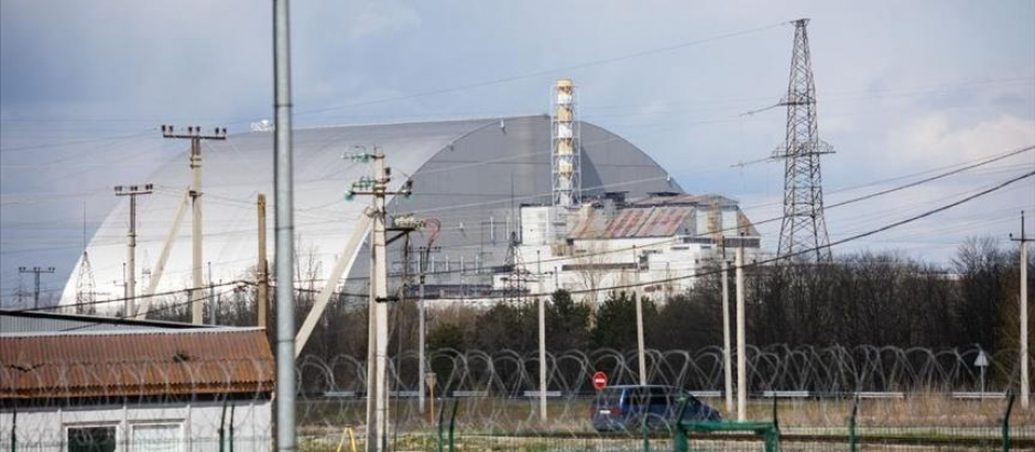 Panorámica de la planta nuclear de Chernóbil al norte de Ucrania