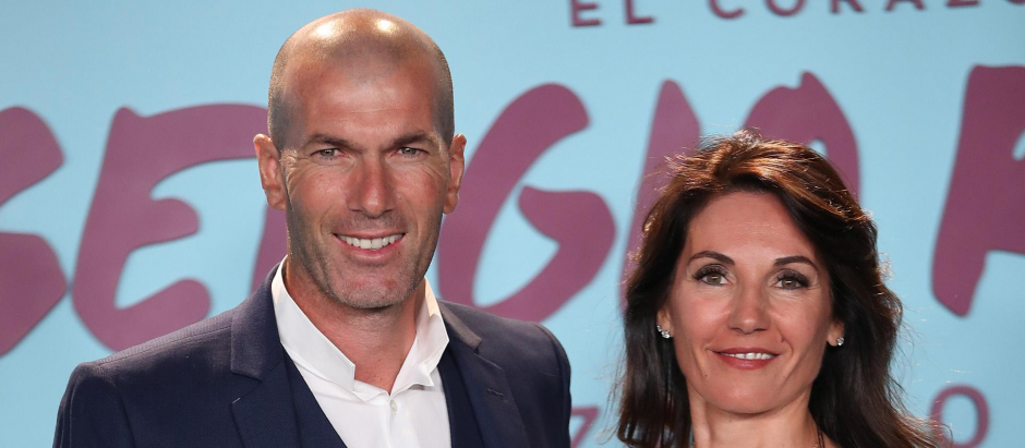 Zinedine Zidane y Verónica Fernández