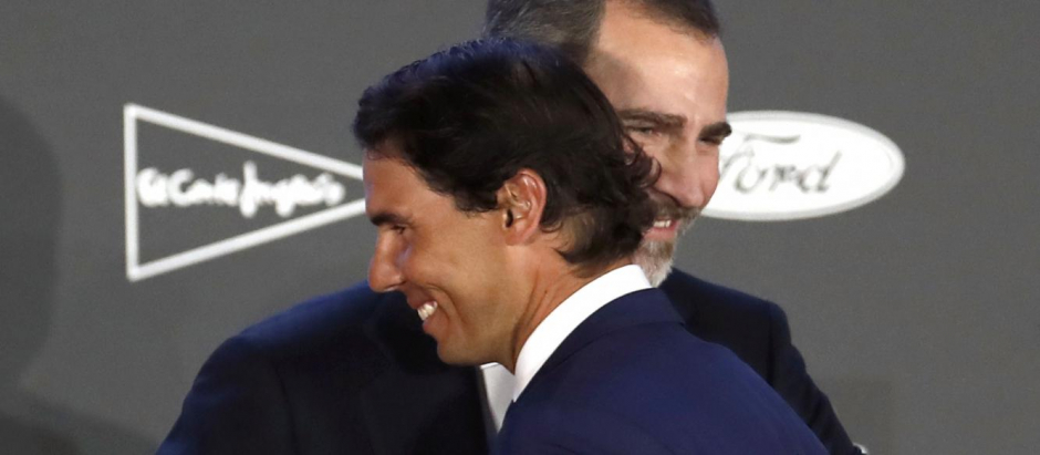 Rafa Nadal y Felipe VI en uno de sus encuentros