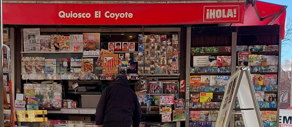 El quiosco El Coyote, de Julio, en la calle Guzmán el Bueno