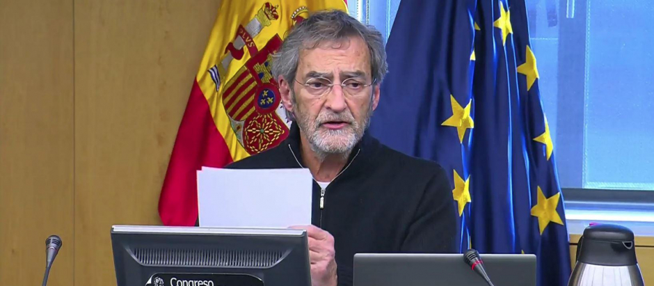Joan Ramón Laporte, durante su comparecencia ante la Comisión de Investigación