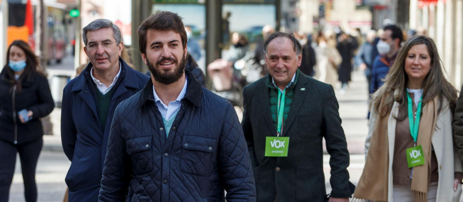 El candidato de Vox a la Presidencia de la Junta de Castilla y León, Juan García-Gallardo