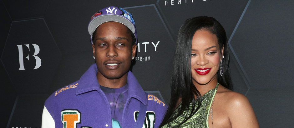 Singers Rihanna and ASAP Rocky at Fendy event in Los Angeles