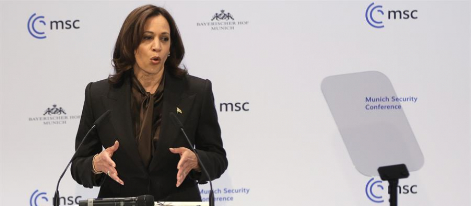 Kamala Harris en la Conferencia de Seguridad de Montreal