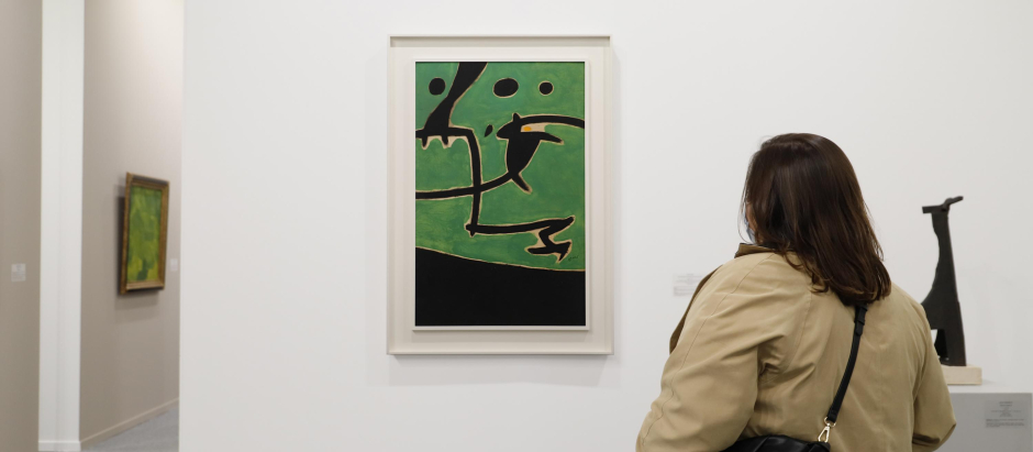 El cuadro de Joan Miró de 2 millones de euros en la galería Leandro Navarro, en la feria ARCO