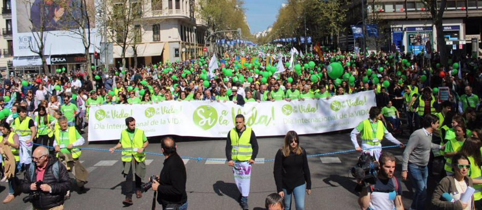 23-02-2022 Una de las marchas por la vida antes de la pandemia.
ESPAÑA EUROPA SOCIEDAD MADRID
PLATAFORMA SÍ A LA VIDA