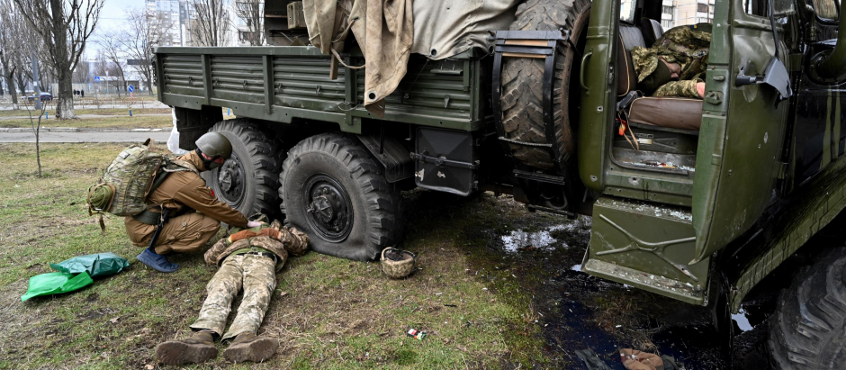Soldados rusos muertos Rusia Ucrania