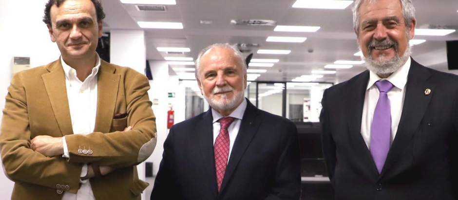 José Miguel Campo, Amador Sánchez y Roberto Salmerón
