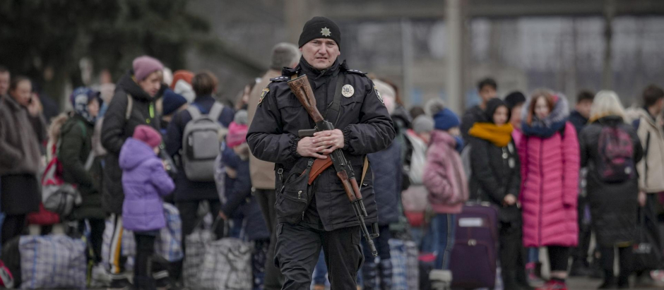 Imagen de un policía ucraniano
