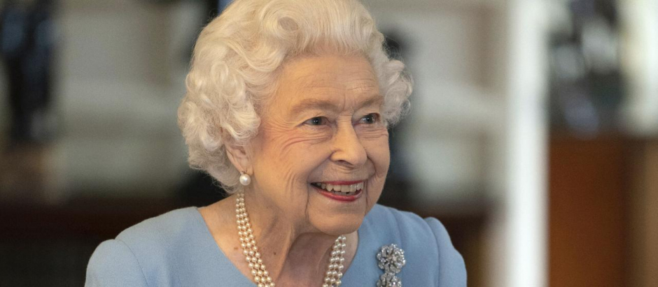 La Reina Isabel II en la celebración de su 70 aniversario de su ascensión al trono