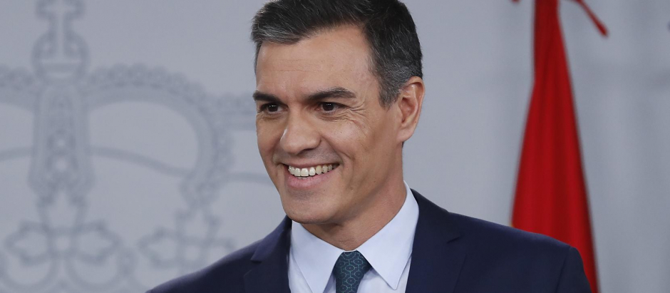 Spain's acting Prime Minister Pedro Sanchez during a press conference  in Madrid, Spain, November 14, 2019.