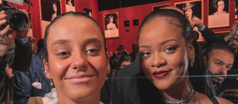 Victoria Federica y Rihanna, en Paris Fashion Week