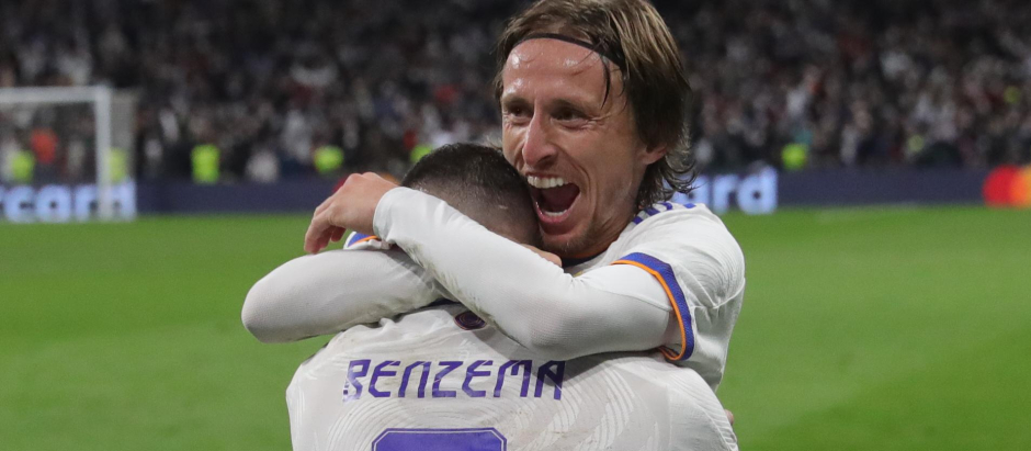 Modric y Benzema Real Madrid PSG