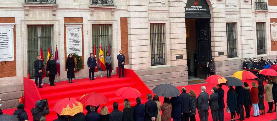 Homenaje a las víctimas y héroes del 11M en la Real Casa de Correos - EUROPA PRESS