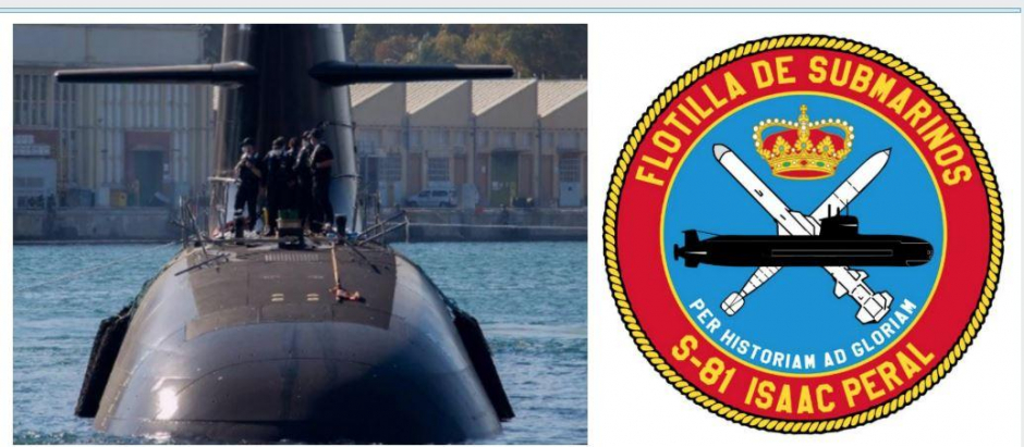 El submarino S-81 y su emblema