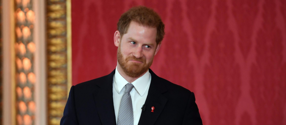 Britain's Prince Harry attends a rugby League World Cup 2021 event at BuckinghamPalace in London, Britain January 16, 2020.   *** Local Caption *** .