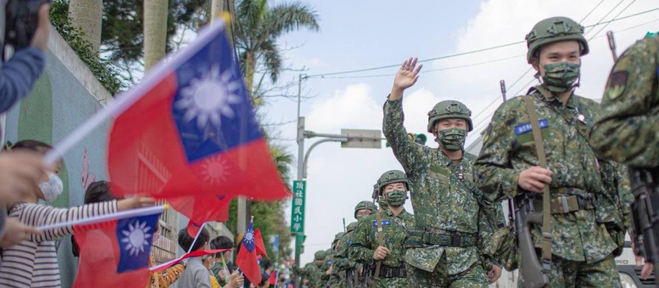 Entrenamiento de reservistas taiwaneses