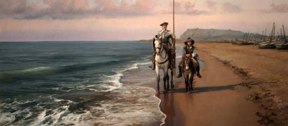 'Don Quijote en la playa de Barcelona', de Augusto Ferrer-Dalmau