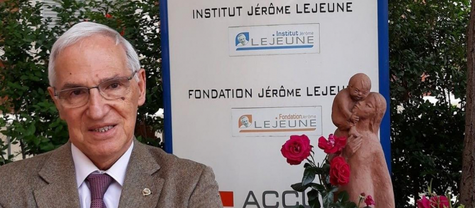 Nicolás Jouve, catedrático emérito de Genética en la sede de la Jèrôme Lejeune en París