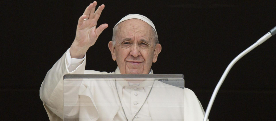 El Papa Francisco durante el Ángelus de este domingo 27 de marzo
