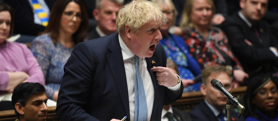 El primer ministro británico, Boris Johnson, durante una sesión en la Cámara de los Comunes