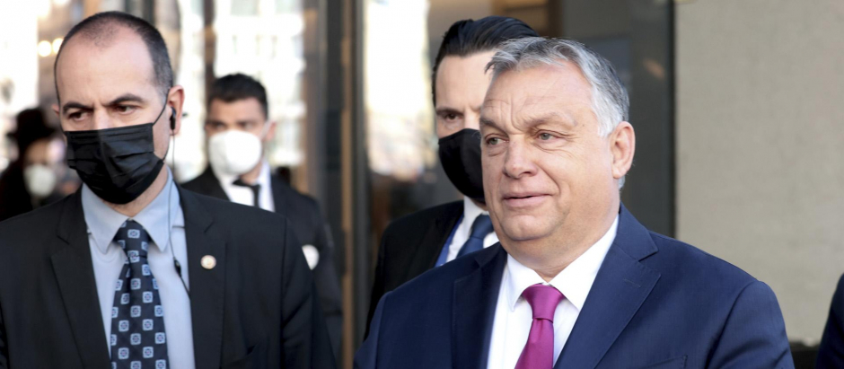 El primer ministro de Hungría, Viktor Orban, en Madrid, en enero de 2022