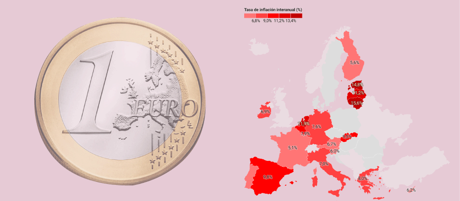 España es el quinto país de la eurozona donde más ha subido la inflación en el último año