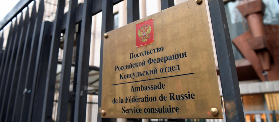 Acceso a la embajada de Rusia en París