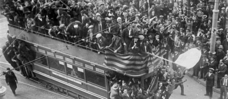 Celebraciones de la proclamación de la Segunda República Española en Barcelona, 1931