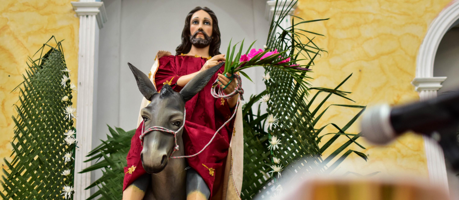 Jesús entrando a Jerusalén el Domingo de Ramos