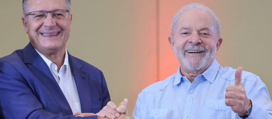 El expresidente Lula da Silva junto con el exgobernador de Soa Paulo