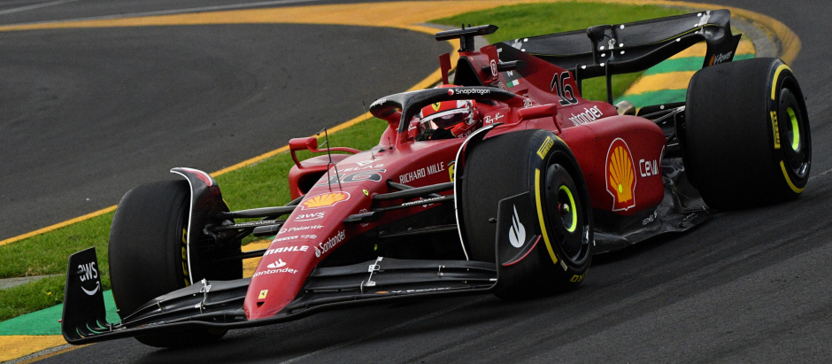El Ferrari de Charles Leclerc, pole en Australia