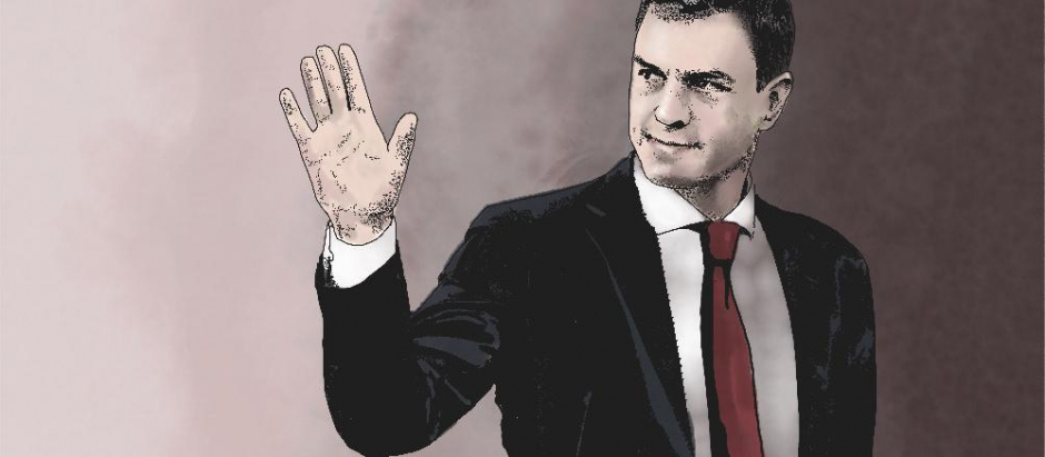 Ilustración: Sánchez gafe PSOE Pedro sánchez