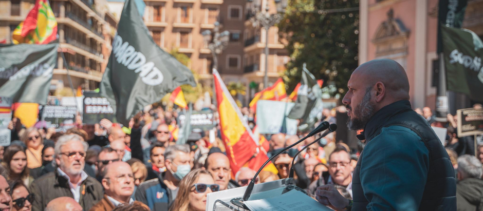 El secretario general del sindicato Solidaridad en Valencia, el pasado 2 de abril