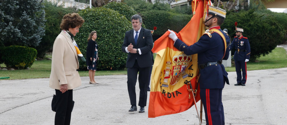 Jura de bandera del personal civil en El Pardo celebrada en abril de este 2022