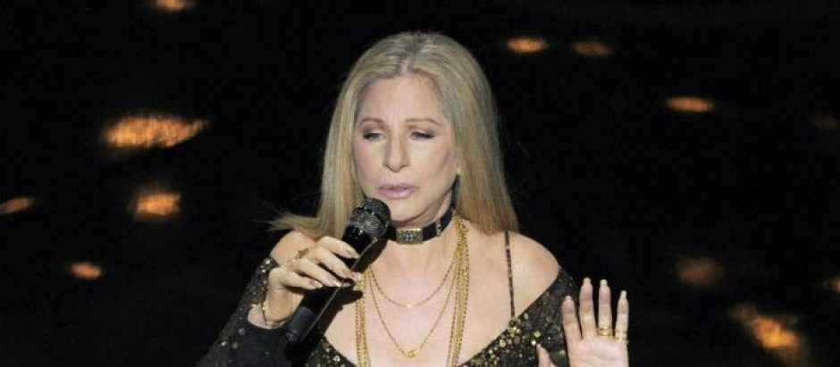 Barbra Streisand, durante su actuación en los Oscar en 2013 en Los Ángeles
