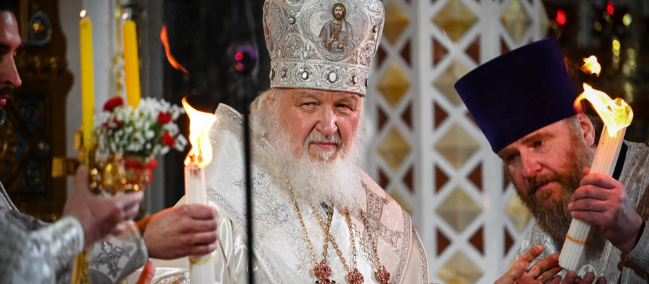 El patriarca ortodoxo, Cirilo, cabeza de la Iglesia ortodoxa rusa