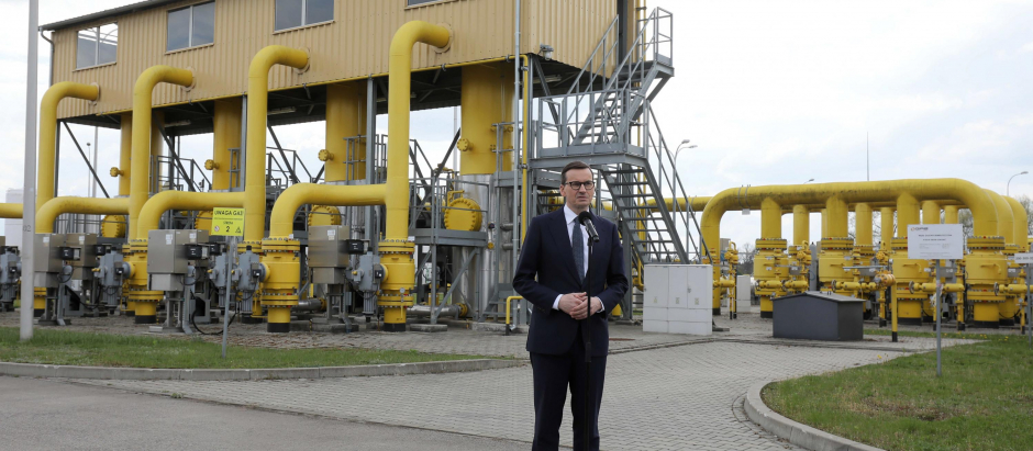 Mateusz Morawiecki en la inauguración del Gas Transmission Operator GAZ-SYSTEM S.A., en Polonia