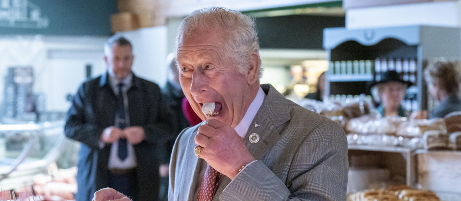 Prince Charles of Wales during a visit to Tebay Services in Cumbria to mark it's 50th anniversary. Picture date: Wednesday April 6, 2022.