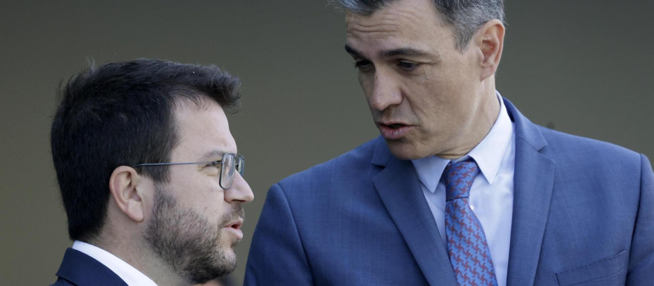 Pedro Sánchez y Pere Aragonès coincidieron el pasado viernes en la clausura del Cerce D'Economia celebrado en Barcelona